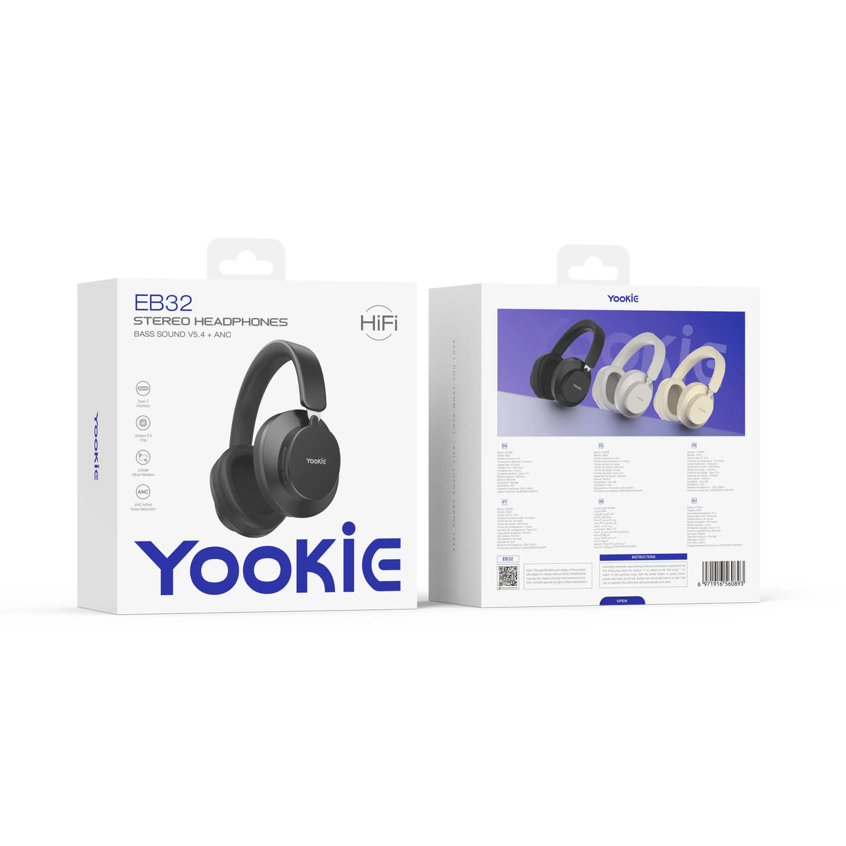 Audífonos Bluetooth Hi-Fi EB32