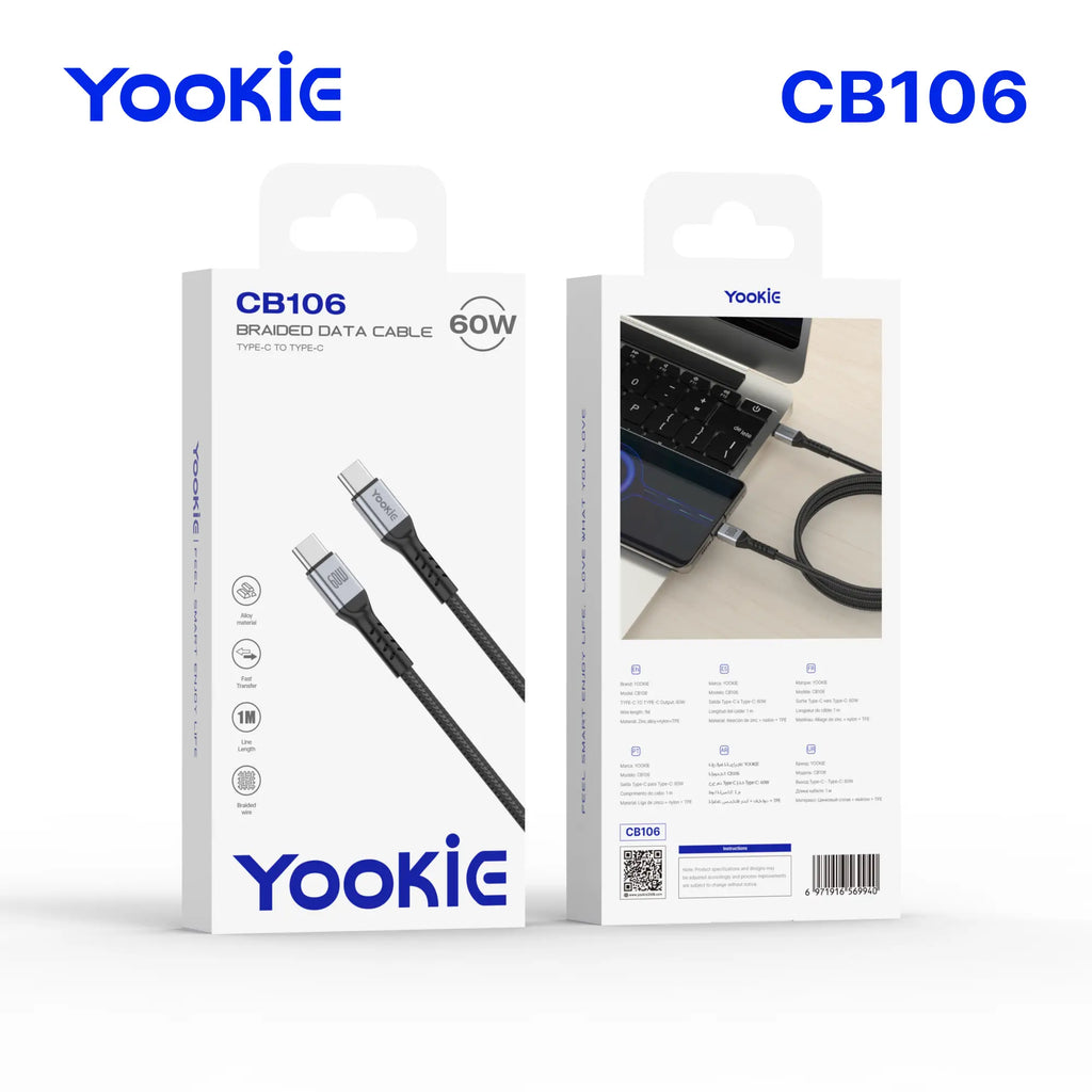 Cable de Carga Rápida Yookie CB106