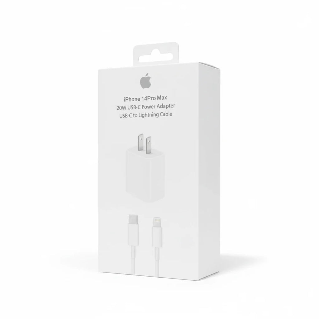 Cargador Apple 20W USB-C | Con Cable USB-C a Lightning – iPhone