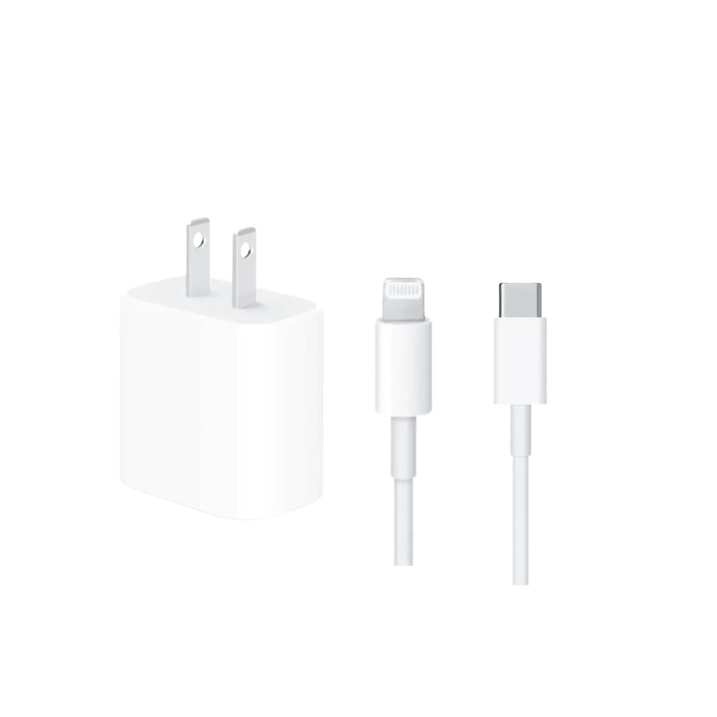 Cargador Apple 20W USB-C | Con Cable USB-C a Lightning – iPhone