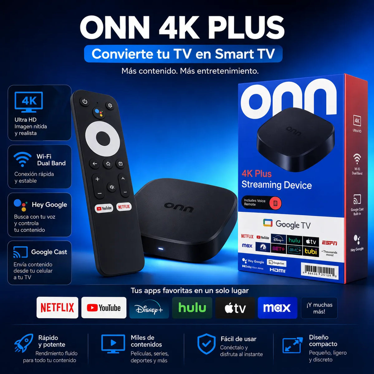 Onn 4K Plus Streaming Device