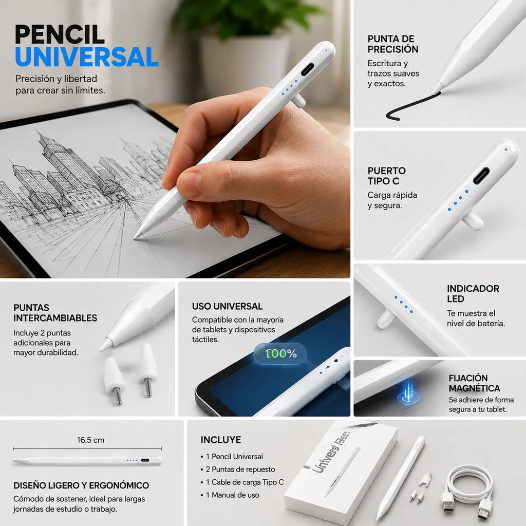 lápices stylus universales activos