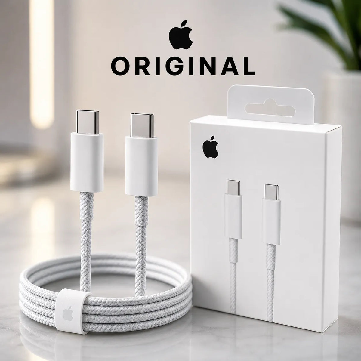 Cable Apple Original USB-C a USB-C de 1 m y hasta 60 W