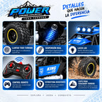 Carro Todo Terreno a Control Remoto Power Cross Country