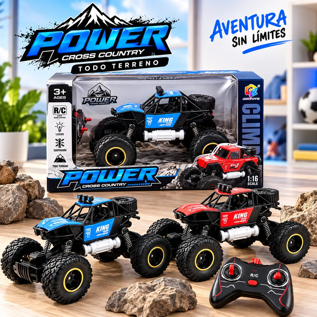 Carro Todo Terreno a Control Remoto Power Cross Country