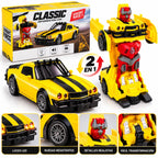 Carro Robot Transformable 2 en 1 – Amarillo