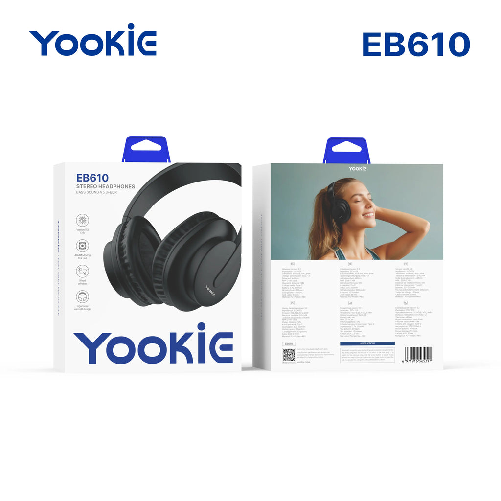 Audífonos inalámbricos diadema EB610