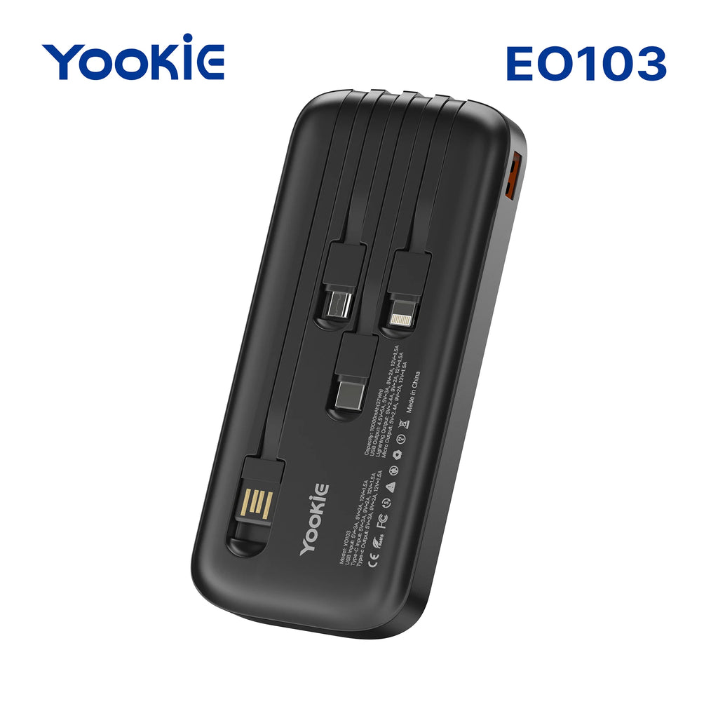 Power Bank Yookie EO103 10.000 mAh | Carga Rápida 22.5W