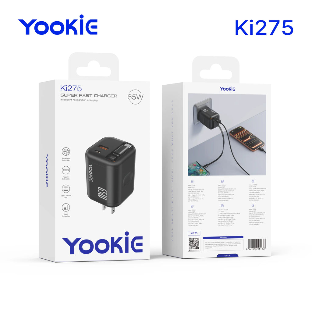 Yookie KI275 Super Fast Charger 65W