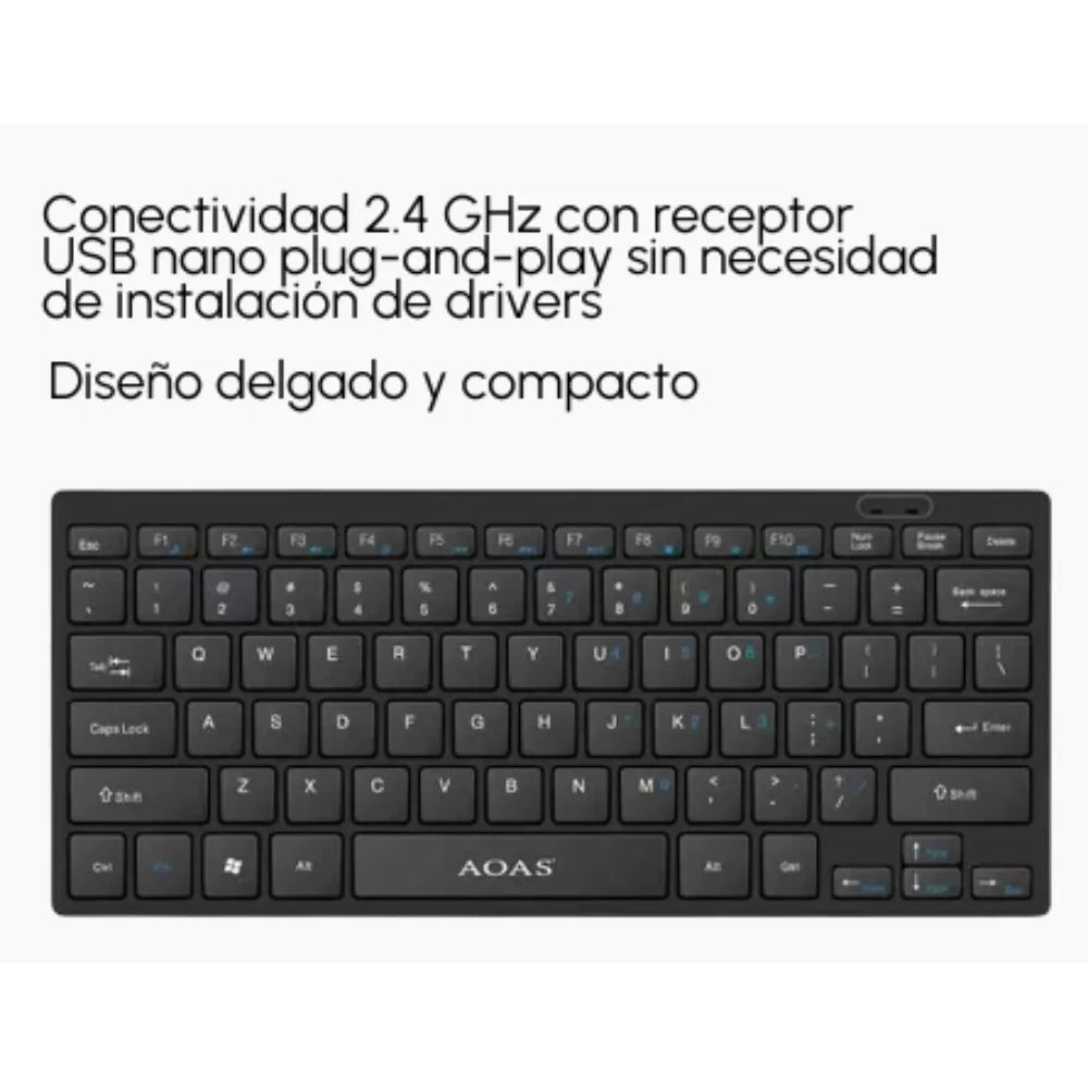 Combo teclado inalámbrico ADAS-8068