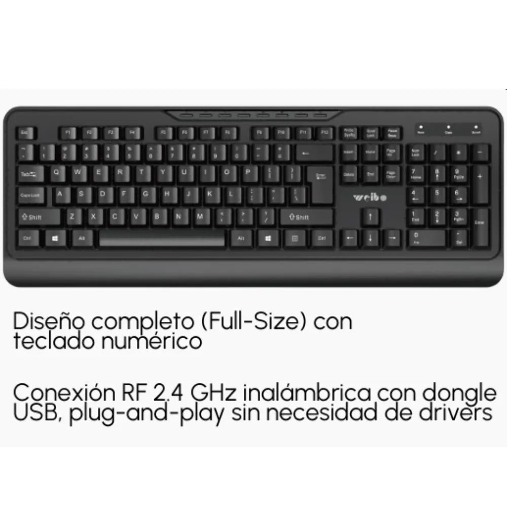 Combo teclado inalámbrico WB-900