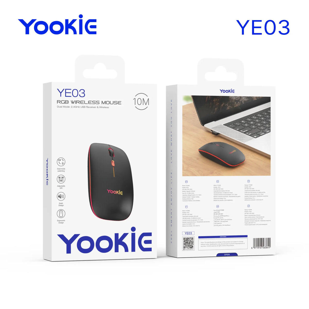 Mouse inalámbrico Yookie | YE03