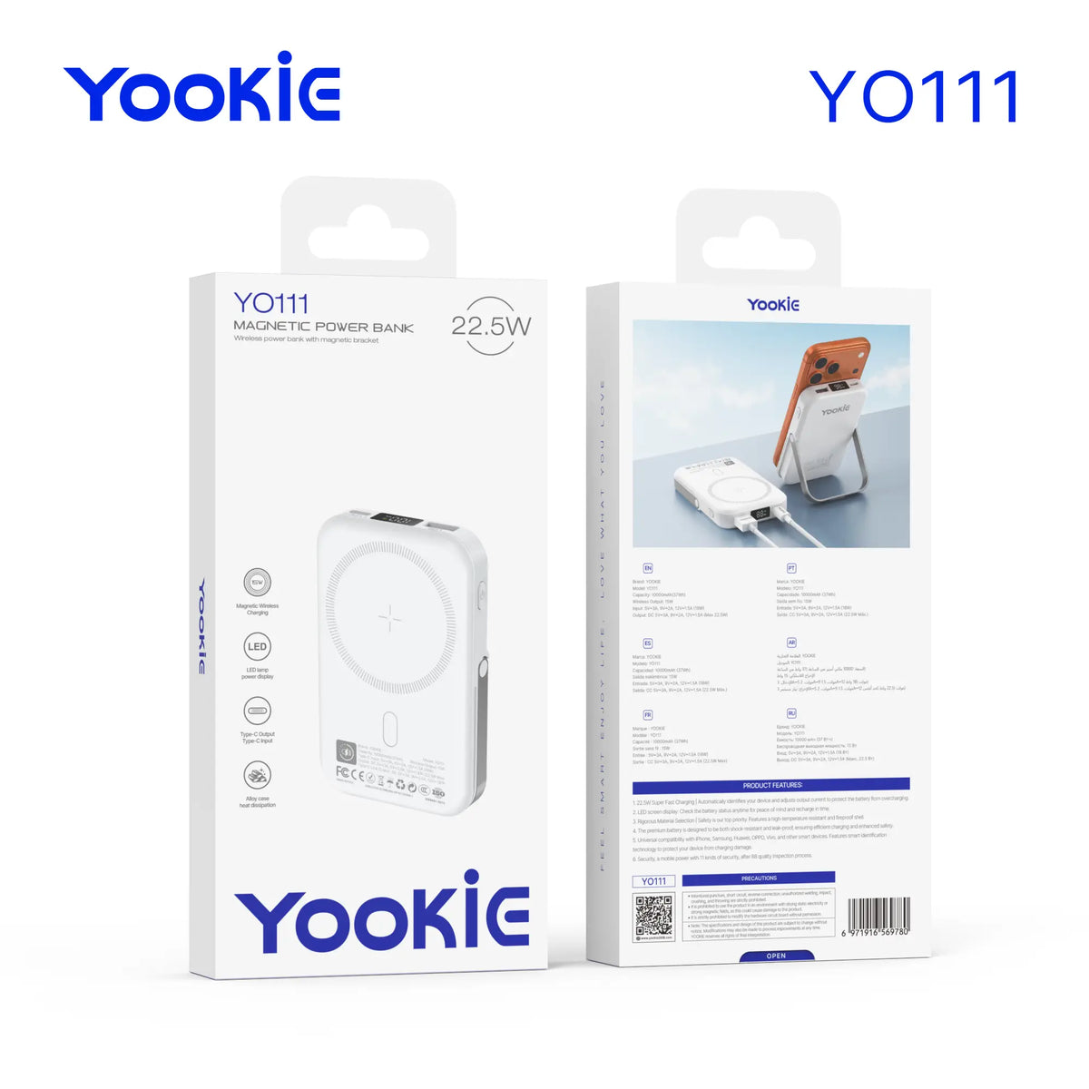 Power Bank magnético Yookie | YO111 de 22.5W
